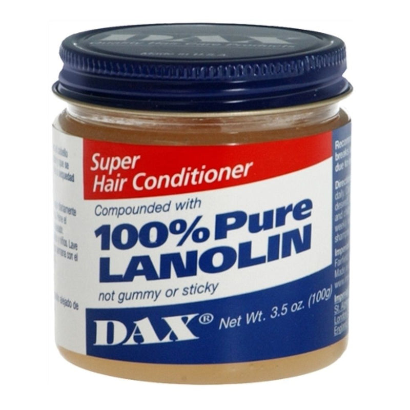 [Dax] 100% Pure Lanolin *Not* Gummy Or Sticky Super Hair Conditioner 3.5Oz