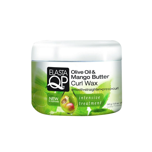 [Elasta Qp] Olive Oil & Mango Butter Curl Wax Smooth Straighten Press Curl 5Oz
