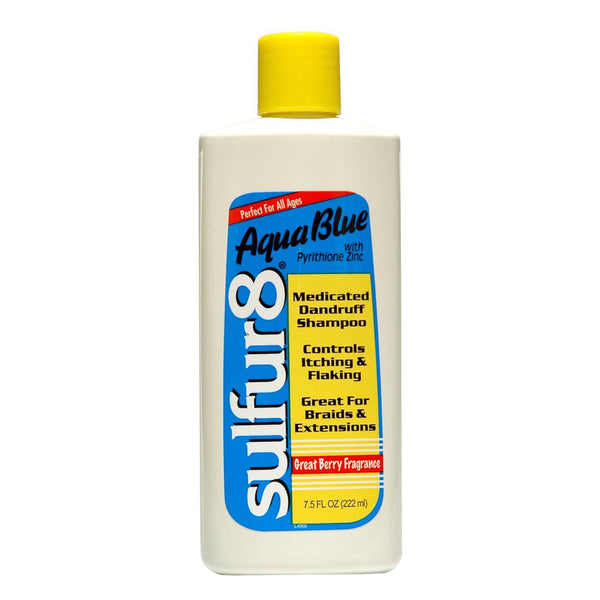 [Sulfur8] Aqua Blue Medicated Dandruff Shampoo Great Berry Fragrance 7.5Oz