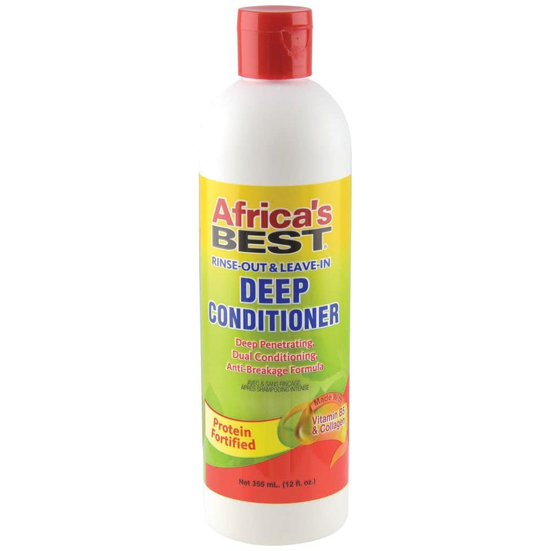 [Africa'S Best] Professional Formula Rinse-Out & Leave-In Deep Conditioner 12Oz