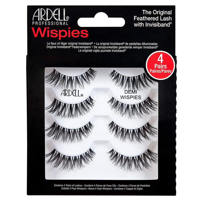 Ardell Demi Wispies Natural Multipack 4Pairs False Strip Eyelashes Black