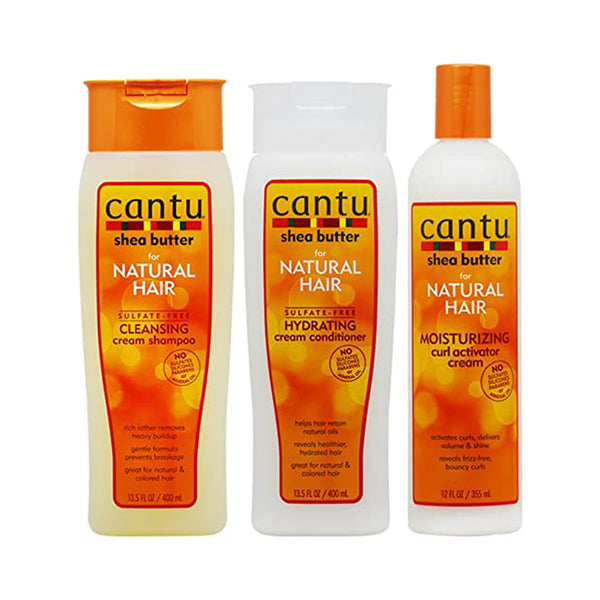 Cantu Shea Butter Curl Care Starter Kit Shampoo/Conditioner/Activator Cream/Mist