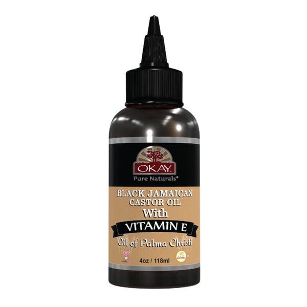 [Okay] 100% Pure Black Jamaican Castor Oil 4Oz With Vitamin E & Panthenol