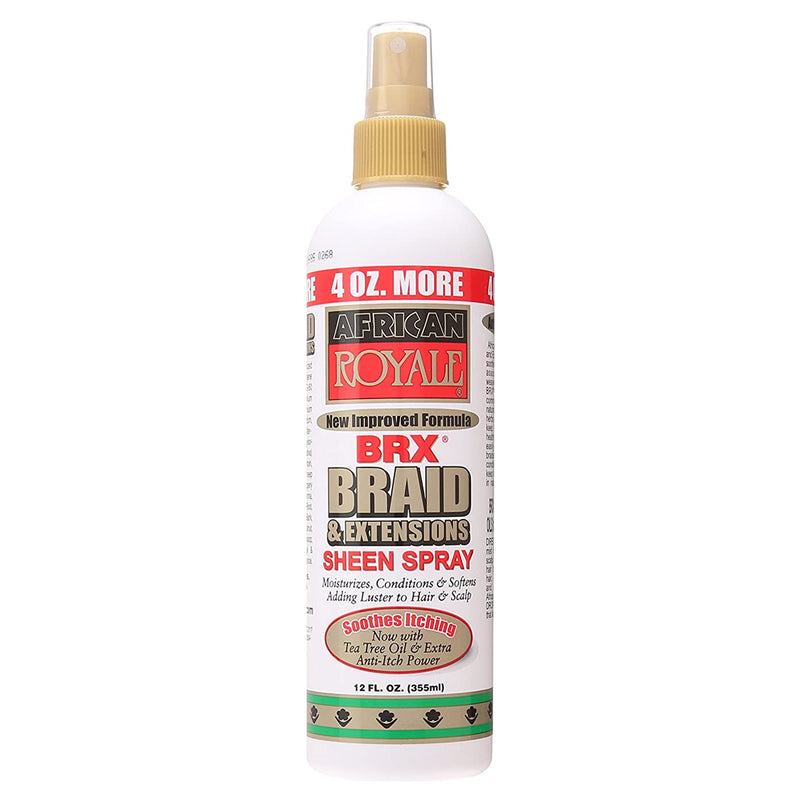 African Royale Brx Braid & Extensions Sheen Spray 12Oz