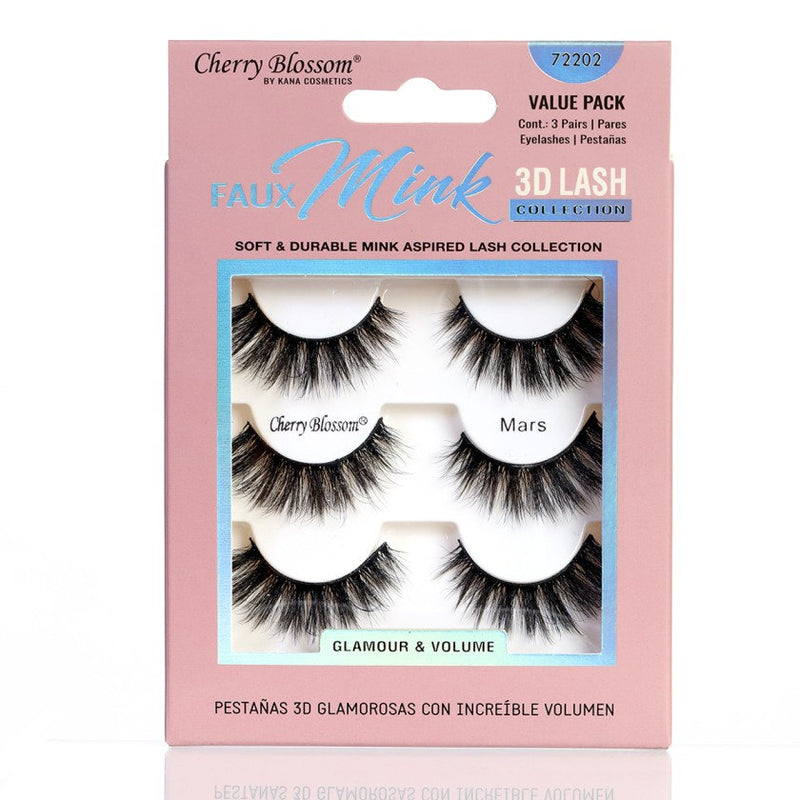 Cherry Blossom 3D Soft Lash Value Pack 3 Pairs (Packs)