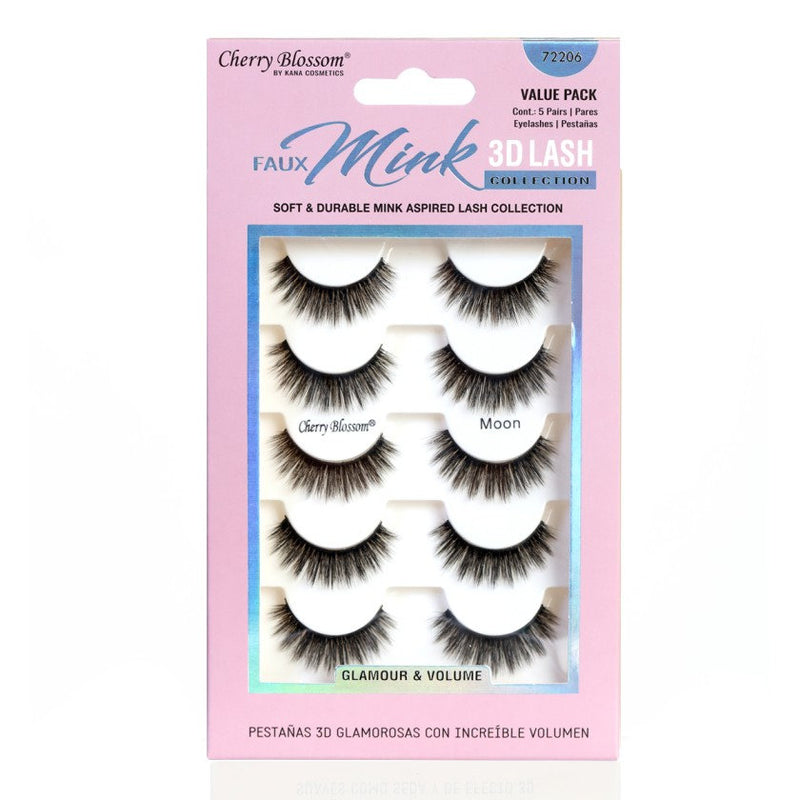 Cherry Blossom 3D Soft Lash Value Pack 5 Pairs