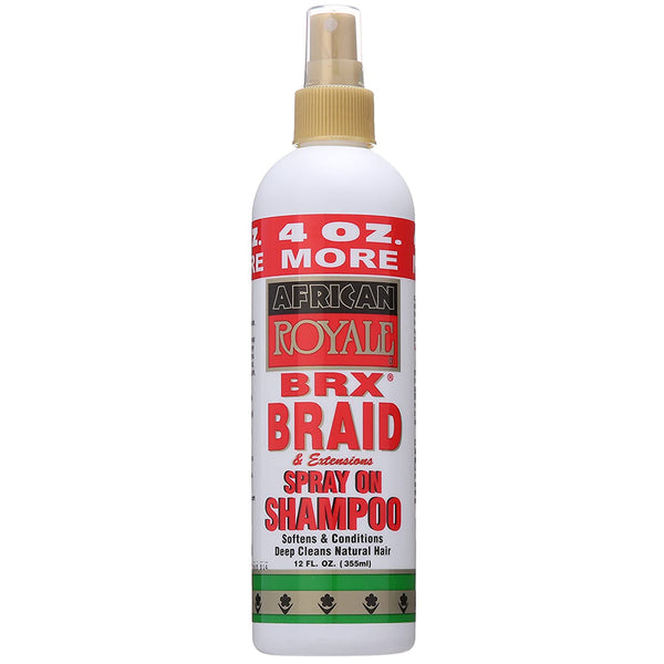 African Royale Brx Braid & Extensions Spray On Shampoo 12Oz