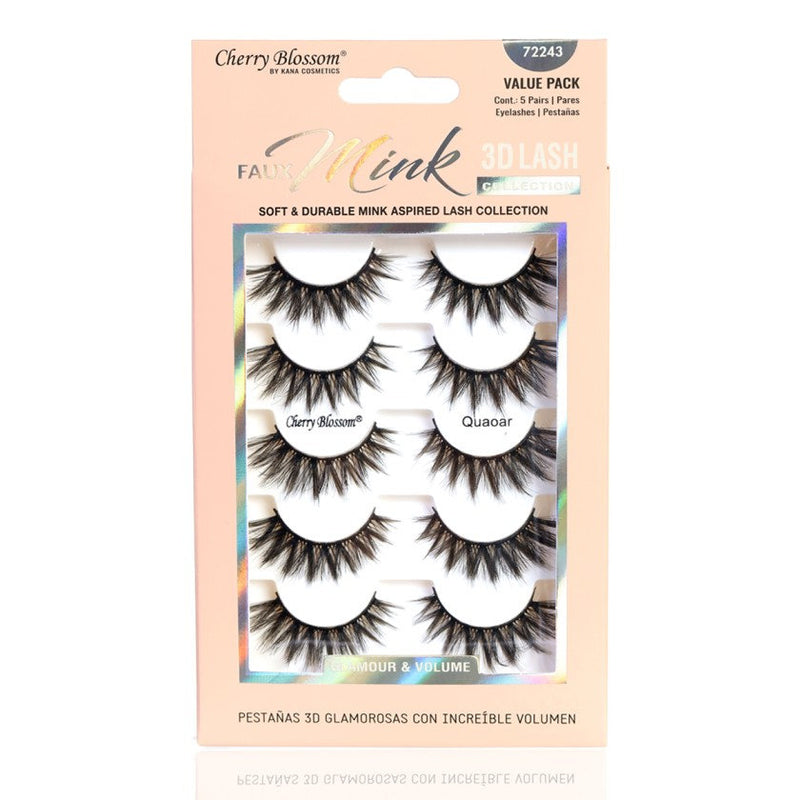 Cherry Blossom 3D Soft Lash Value Pack 5 Pairs