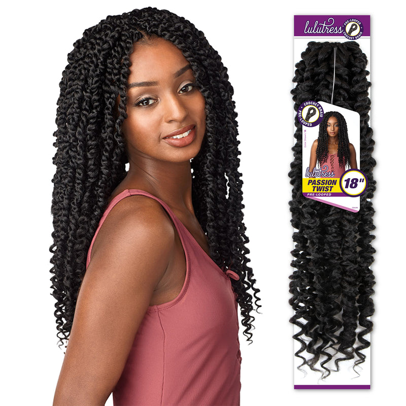 Sensationnel Lulutress Synthetic Crochet Braid - Passion Twist 18"