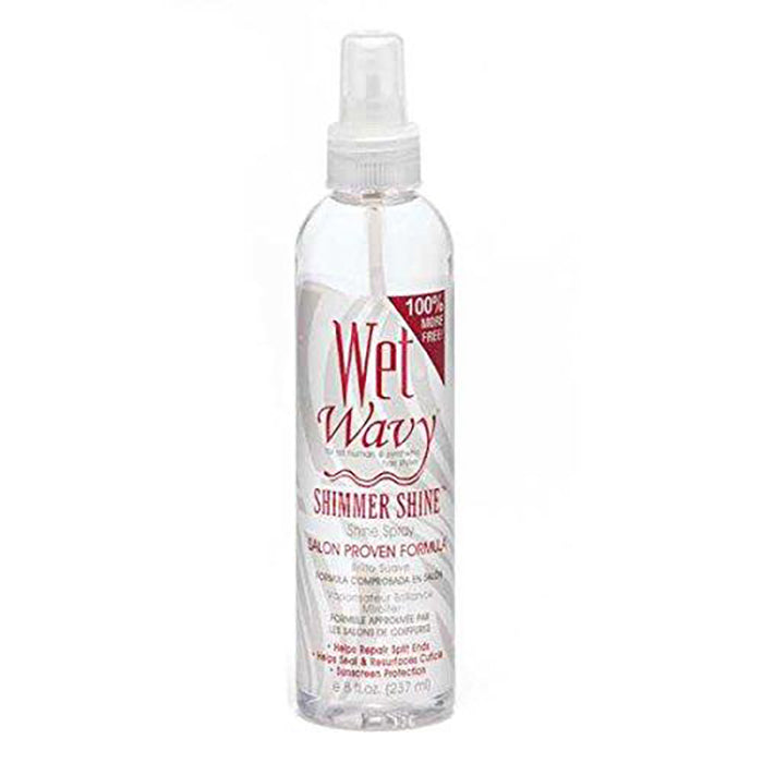 [Wet N Wavy] Shimmer Shine Spray Glosser 8Oz Helps Repair Split Ends