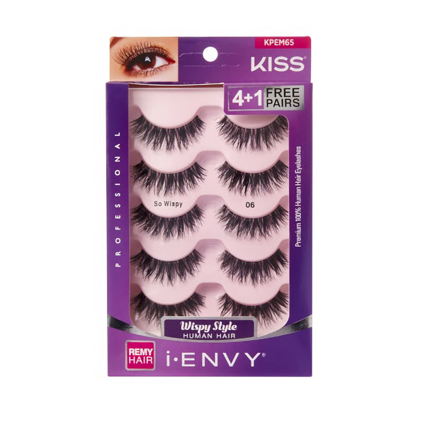 [I-Envy] Premium Humna Hair Multi Pack 10 Lashes, So Wispy 06