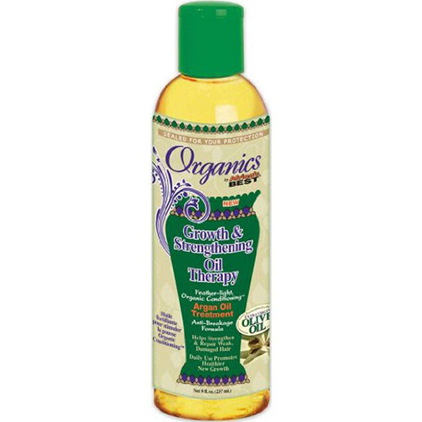 [Africa'S Best] Organics Growth & Strengthening Oil Therapy With Argan Oil 8Oz