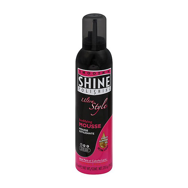 [Smooth 'N Shine] Ultra Style Bodifying Mousse Extra Hold Sweet Almond Oil 9Oz