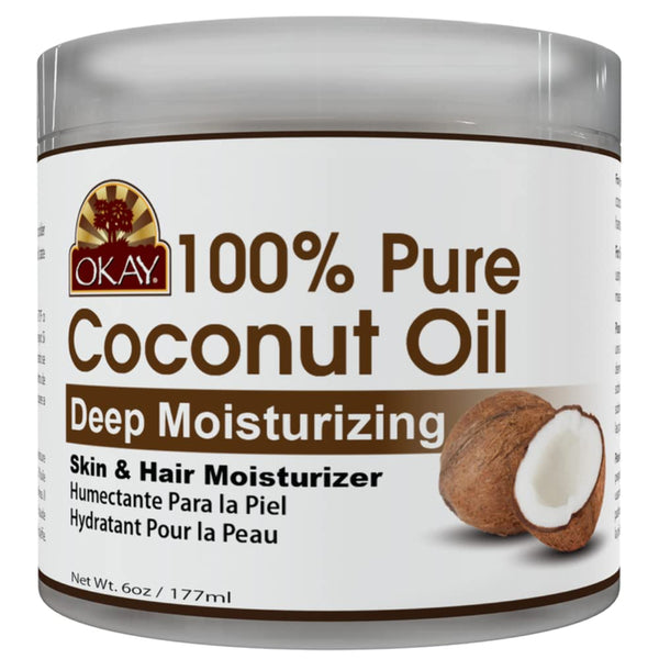 [Okay] 100% Pure Coconut Oil For Hair And Skin 6Oz Deep Moisturizing Jar