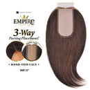 Sensationnel 100% Human Hair Empire 3-way Parting Lace Closure - Yaki 12"