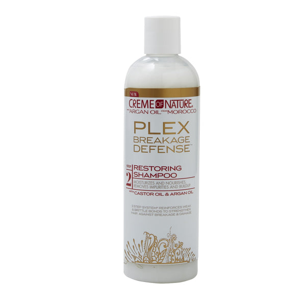 [Creme Of Nature] Plex Breakage Defense Restoring Shampoo 12Oz