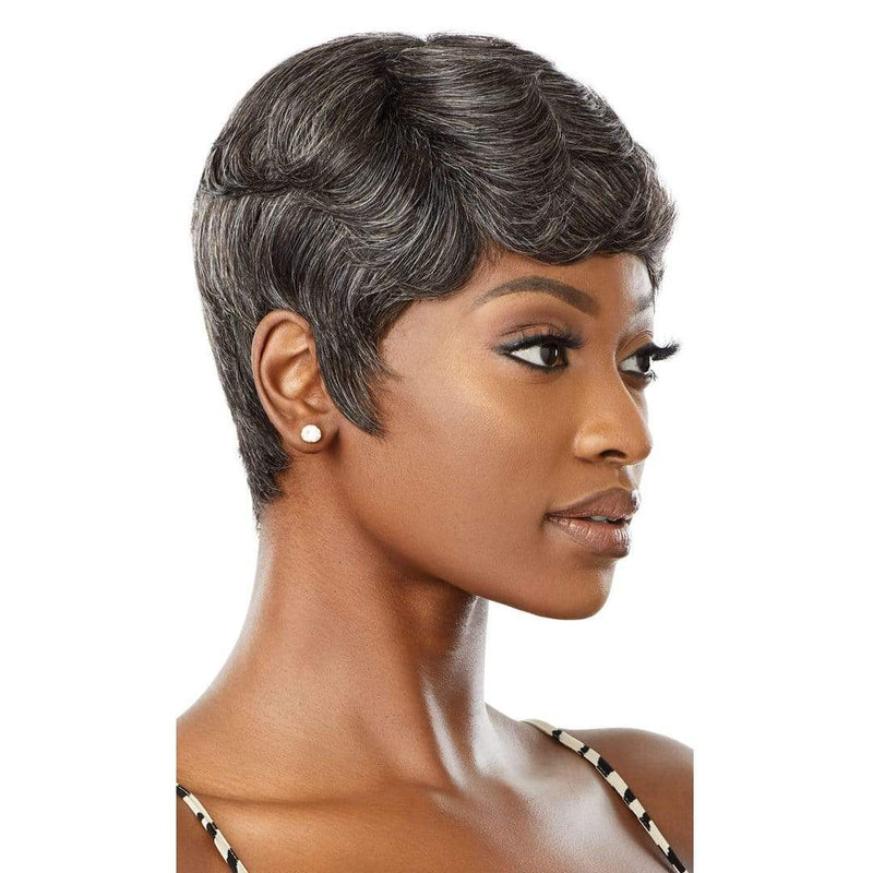 Fab & Fly Gray Glamour Unprocessed Human Hair Wig - Addison