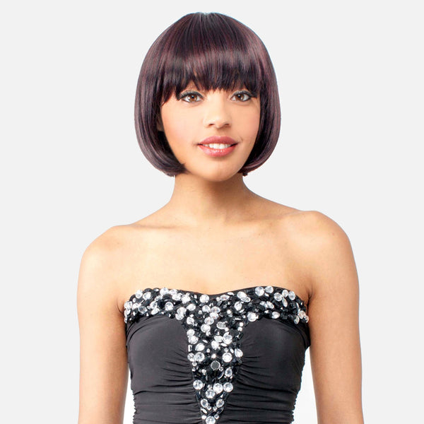 Abelle Elle Synthetic Short Bob With Bang Wig