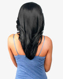 Abelle Synthetic Medium Long Straight Curled Fliped Bang Wig - Nadeju