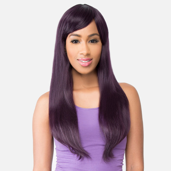 Abelle Vin Synthetic Wig Bang Straight Long #1(jet Black)