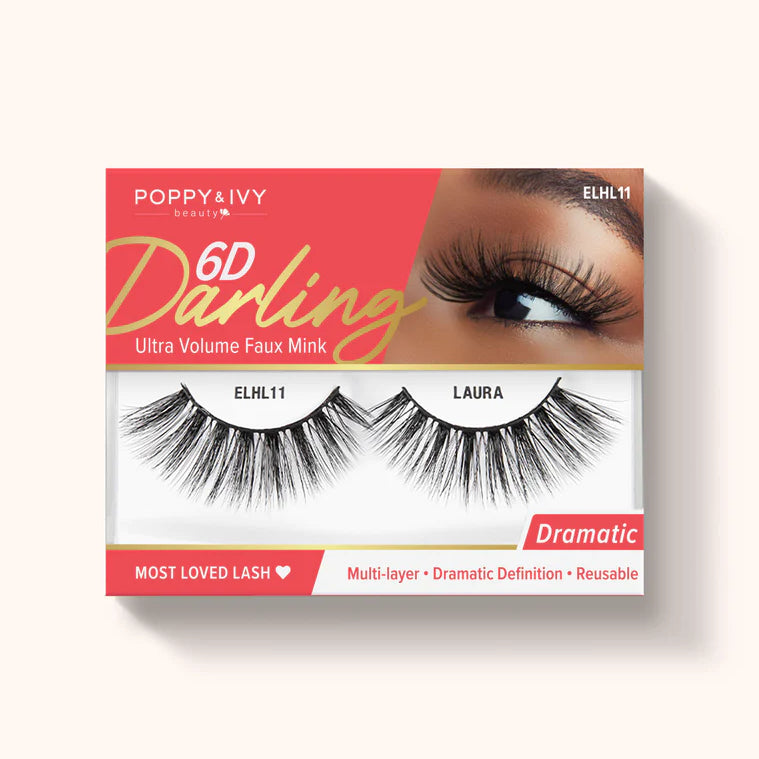 Poppy & Ivy 6d Darling Ultra Volume Faux Mink Lashes