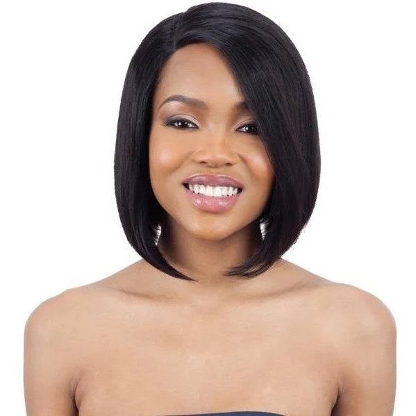 Mayde Beauty 100% Human Hair Lace And Lace Front Wig - Angled Bob