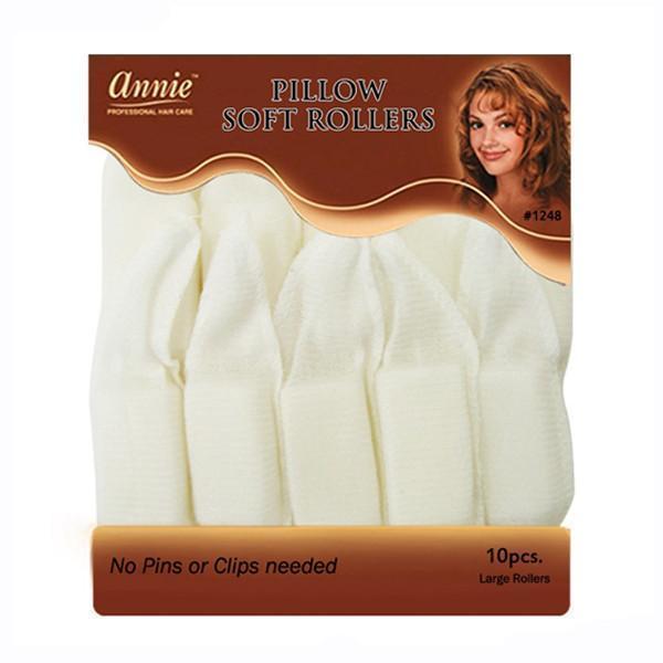 [Annie] Soft Pillow Rollers White
