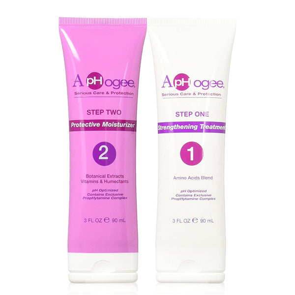 Aphogee Hair Strengthening Kit 6oz - Treatment 3oz & Moisturizer 3oz