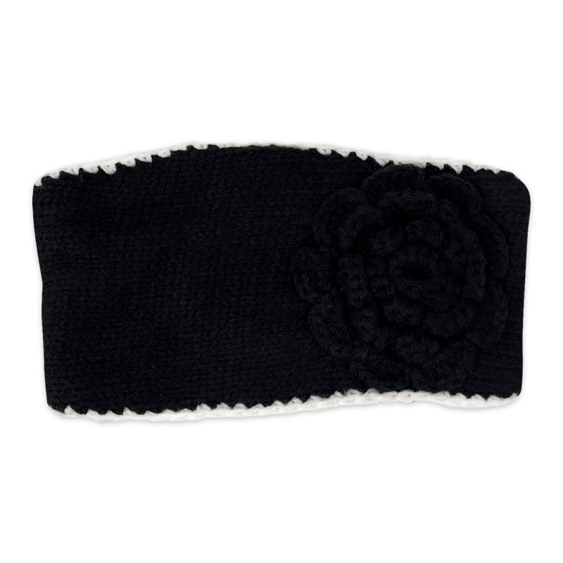 6 Pack Kid's Winter Knitted Headbands - Flower