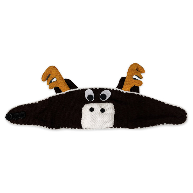 6 Pack Kid's Winter Knitted Headbands - Moose