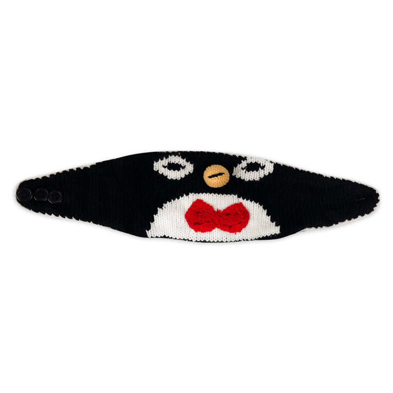 6 Pack Kid's Winter Knitted Headbands - Penguin