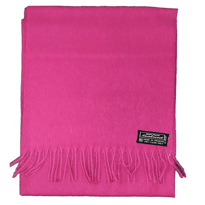 100% Lambswool Womens Solid Color Winter Scarf