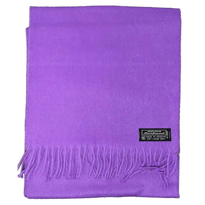 100% Lambswool Womens Solid Color Winter Scarf