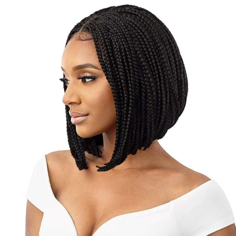 Outre Pre-Braided Synthetic Hd 4"X4" Lace Front Wig - Box Braid Bob 12
