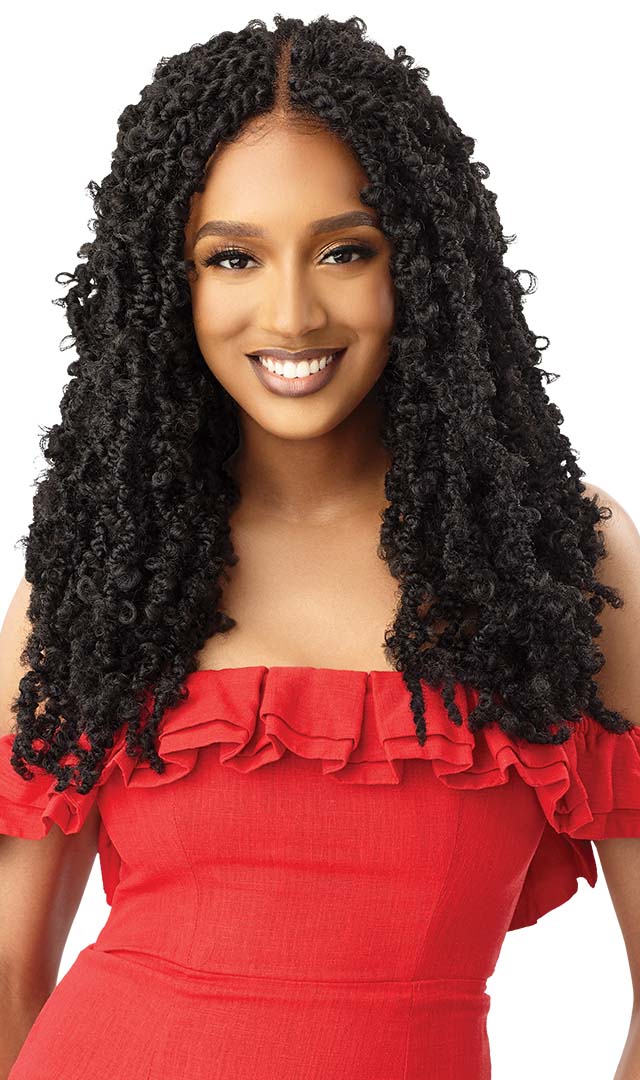 Outre Synthetic Twisted Up 4x4 Hd Braid Lace Wig - Butterfly Bomb Twist 24