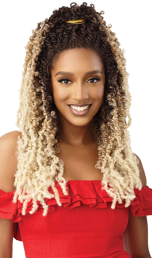 Outre Synthetic Twisted Up 4x4 Hd Braid Lace Wig - Butterfly Bomb Twist 24