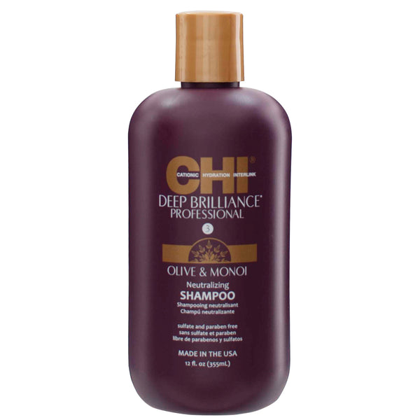 CHI Deep Brilliance Professional Olive & Monoi Neutralizing Shampoo 12oz