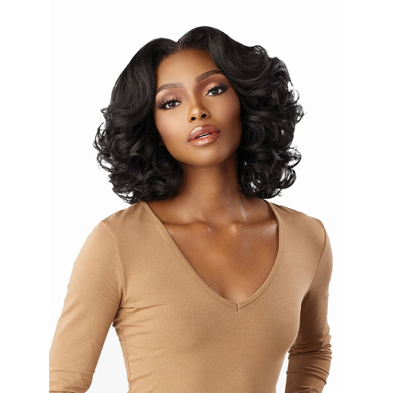 Sensationnel Curls Kinks&co Synthetic Textured Lace Front Wig - 13x6 Kinky Body Wave 14"