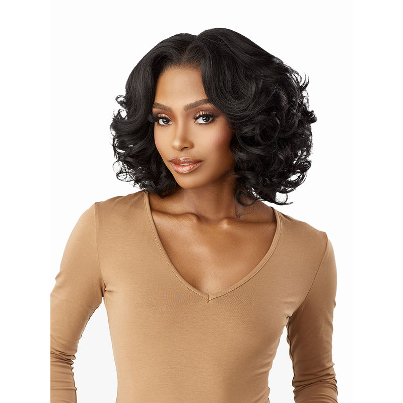 Sensationnel Curls Kinks&co Synthetic Textured Lace Front Wig - 13x6 Kinky Body Wave 14"