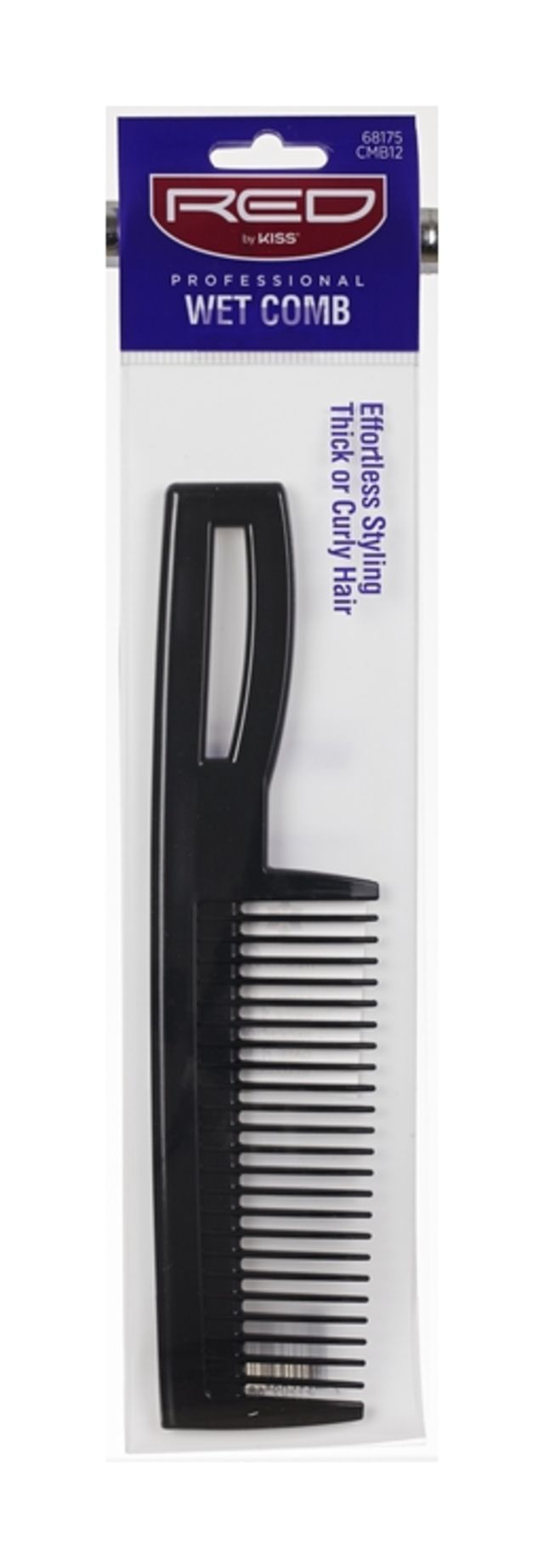 Red Professional Black Wet Comb