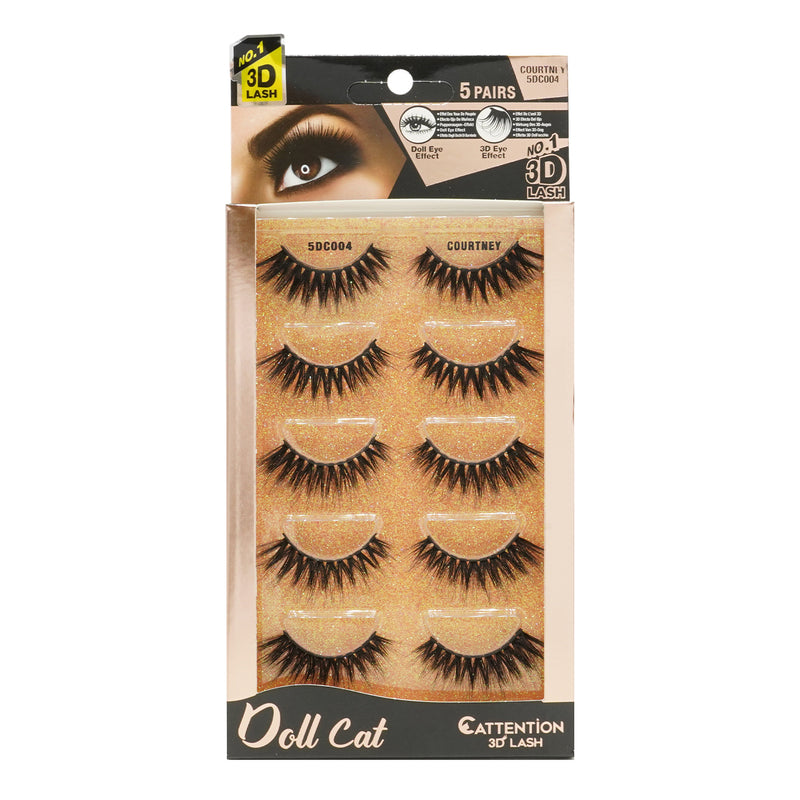 [Ebin] Cattitude 3D Lashes 5Pairs