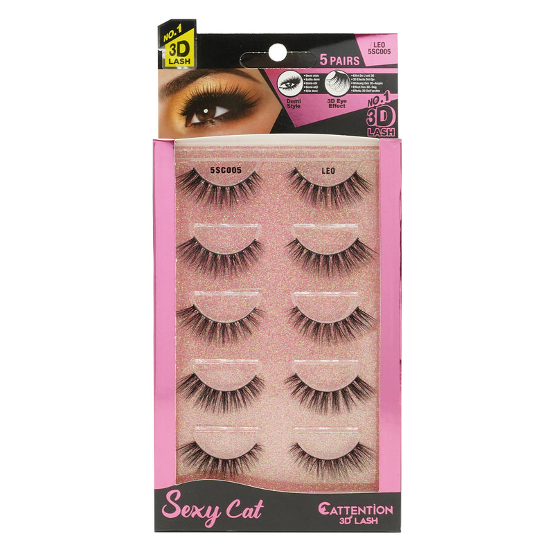 [Ebin] Cattitude 3D Lashes 5Pairs