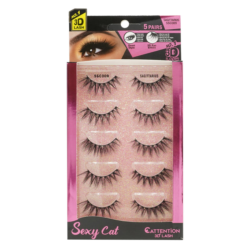 [Ebin] Cattitude 3D Lashes 5Pairs