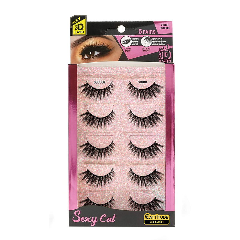 [Ebin] Cattitude 3D Lashes 5Pairs