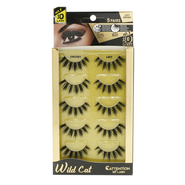 [Ebin] Cattitude 3D Lashes 5Pairs