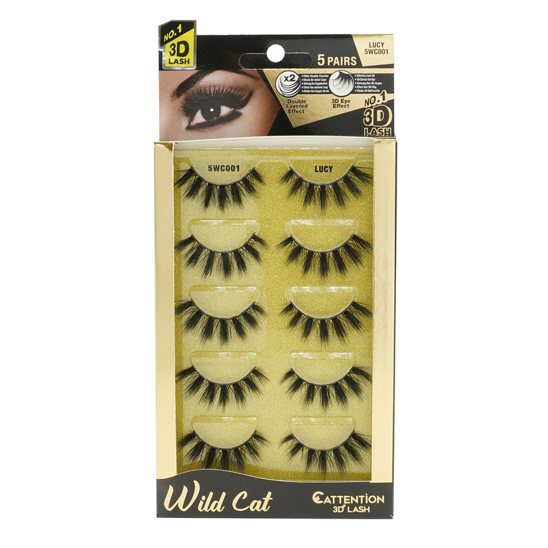 [Ebin] Cattitude 3D Lashes 5Pairs