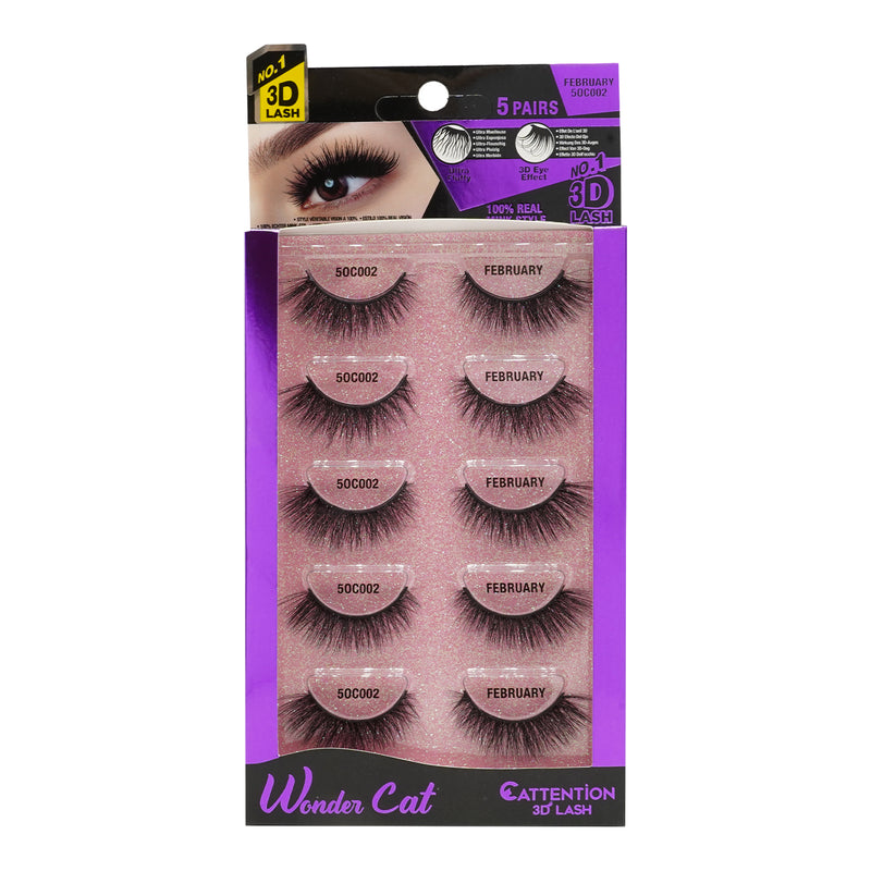 [Ebin] Cattitude 3D Lashes 5Pairs