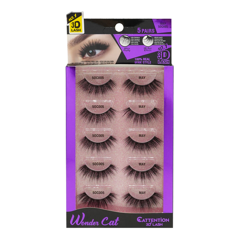 [Ebin] Cattitude 3D Lashes 5Pairs