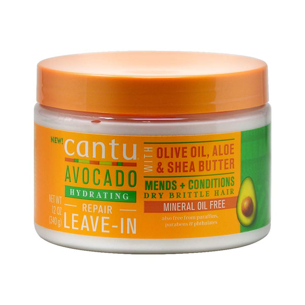 Cantu Avocado Leave In Conditioning Cream With Olive Oil, Aloe, & Shea Butter 12 Oz
