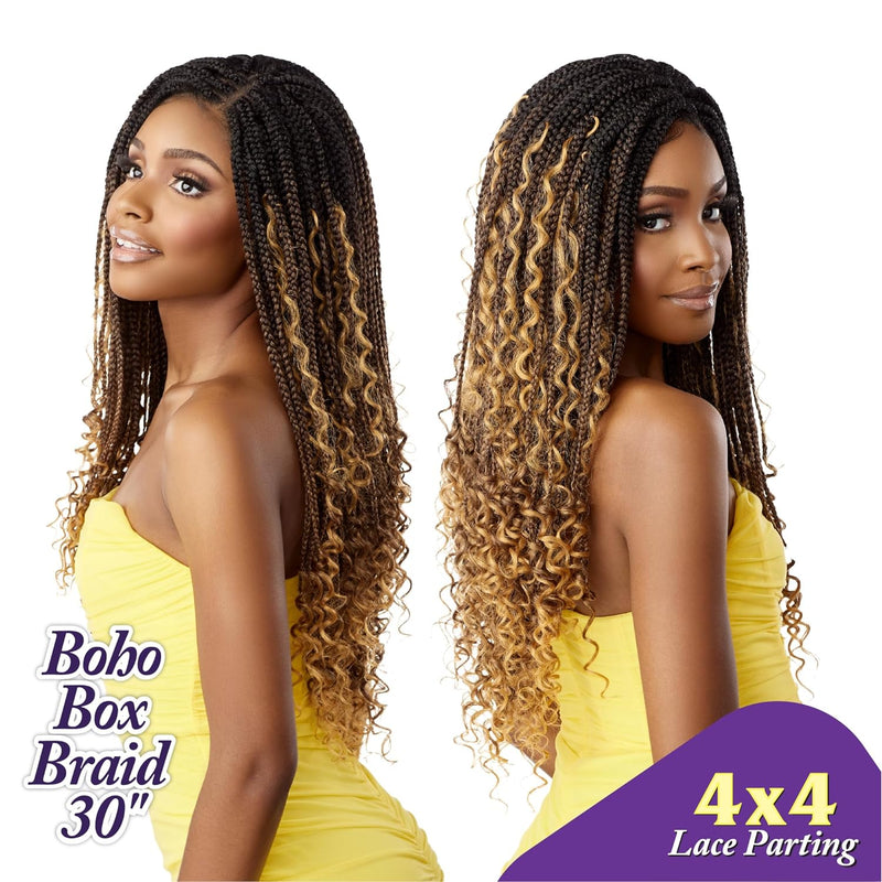 Sensationnel Cloud9 4x4 Braided Lace Wig - Boho Box Braid 30"